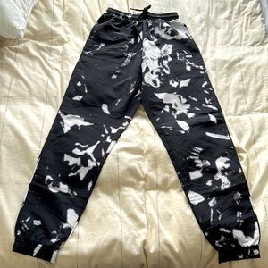 Glitch Marble Print Track Pants
